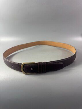 McCurdy's Made in USA Burgundy Leather Belt, Men's Size 42/105